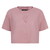 Women's Pro Standard Classic Milwaukee Bucks Washed Boxy T-Shirt-front