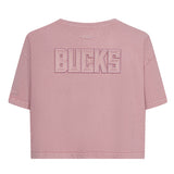 Women's Pro Standard Classic Milwaukee Bucks Washed Boxy T-Shirt-back