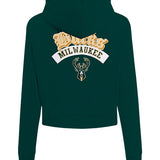 Women's Pro Standard Best of Milwaukee Bucks Full-Zip Hooded Sweatshirt-back