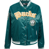 Women's Pro Standard Best of Milwaukee Bucks Satin Jacket-front