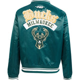 Women's Pro Standard Best of Milwaukee Bucks Satin Jacket-back