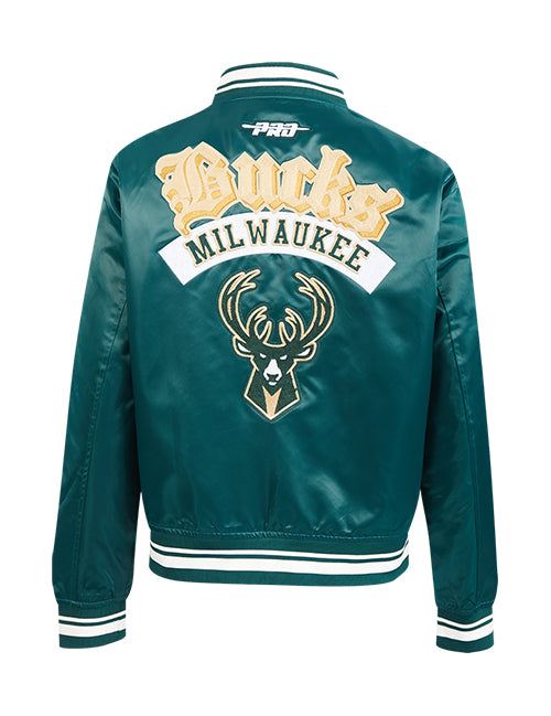 Women's Pro Standard Best of Milwaukee Bucks Satin Jacket-back
