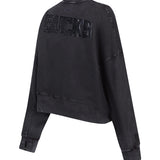 Women's Pro Standard Vanguard Milwaukee Bucks Washed Crewneck Sweatshirt-angled back