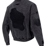 Pro Standard Vanguard Washed Milwaukee Bucks Crewneck Sweatshirt-angled back