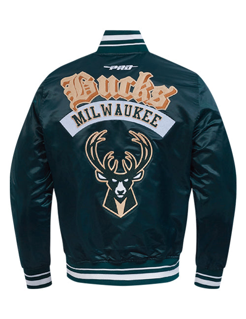 Pro Standard Best Of Milwaukee Bucks Satin Jacket-back