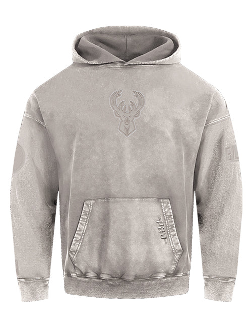 Pro Standard Classic Washed Milwaukee Bucks Hooded Sweatshirt-front