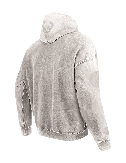 Pro Standard Classic Washed Milwaukee Bucks Hooded Sweatshirt-angled back