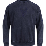 Pro Standard Classic Navy Washed Milwaukee Bucks Crewneck Sweatshirt-front