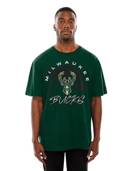 New Era Sport Night Milwaukee Bucks T-Shirt