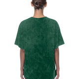 Women's New Era Leisure Throw Green Milwaukee Bucks T-Shirt-back