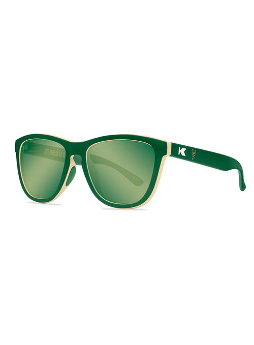 Knockaround Premiums Sports Polarized Milwaukee Bucks Sunglasses-Angled left