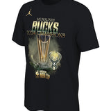 Jordan 2024 NBA Cup Champions Locker Room Milwaukee Bucks T-Shirt-front