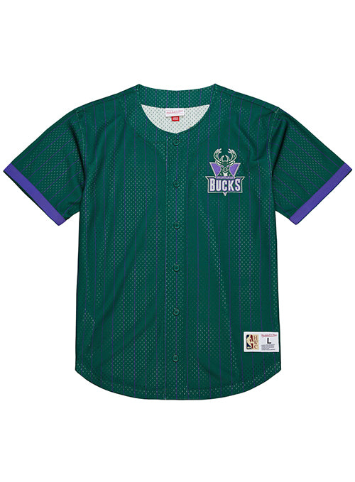 Mitchell & Ness HWC '93 Off Season Milwaukee Bucks Baseball Jersey-front