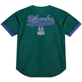 Mitchell & Ness HWC '93 Off Season Milwaukee Bucks Baseball Jersey-back