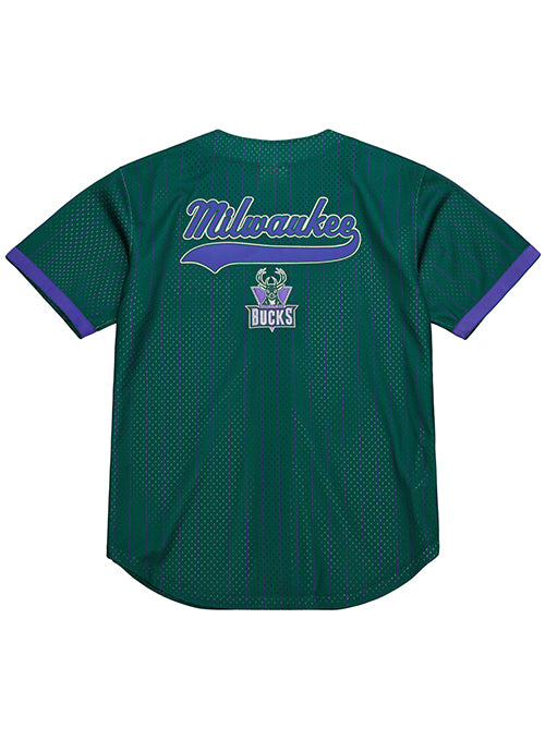 Mitchell & Ness HWC '93 Off Season Milwaukee Bucks Baseball Jersey-back