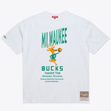 Women's Mitchell & Ness HWC '68 Founded Milwaukee Bucks Boyfriend T-Shirt-front