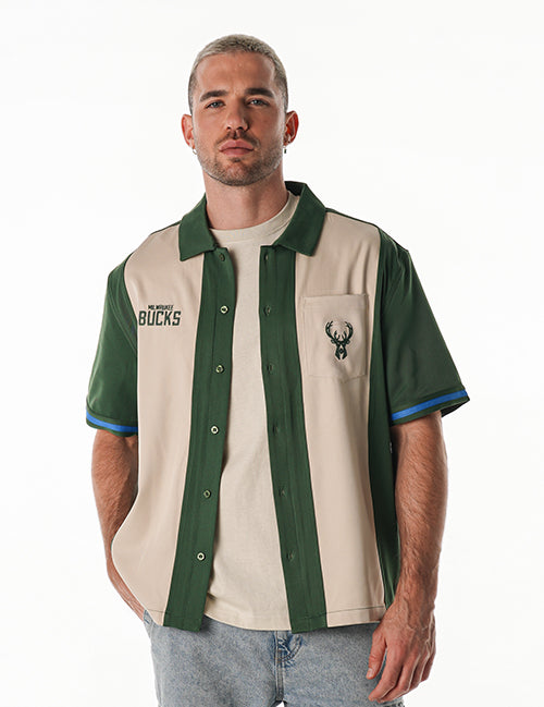 The Wild Collective 2025-26 City Edition Milwaukee Bucks Bowling Shirt-front