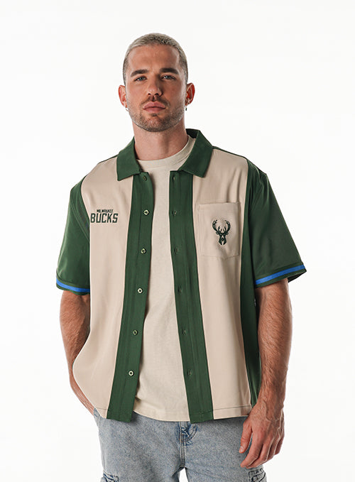 The Wild Collective 2025-26 City Edition Milwaukee Bucks Bowling Shirt-front