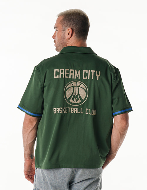 The Wild Collective 2025-26 City Edition Milwaukee Bucks Bowling Shirt-back