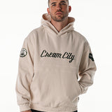 The Wild Collective 2025-26 City Edition Corduroy Milwaukee Bucks Hooded Sweatshirt-front