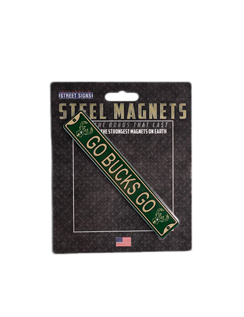 Authentic Street Signs Go Bucks Go Milwaukee Bucks Steel Magnet