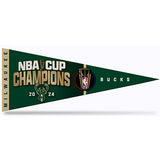 Rico 2024 NBA Cup Champions Milwaukee Bucks Pennant