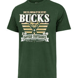 '47 Brand Stripe Splash Franklin Milwaukee Bucks T-Shirt-front