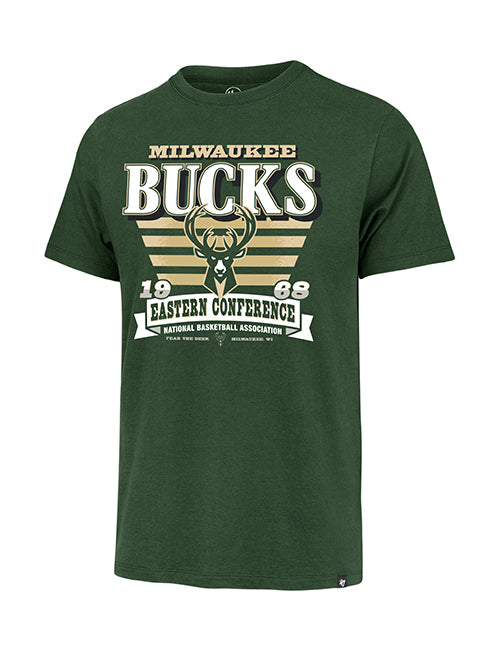 '47 Brand Stripe Splash Franklin Milwaukee Bucks T-Shirt-front