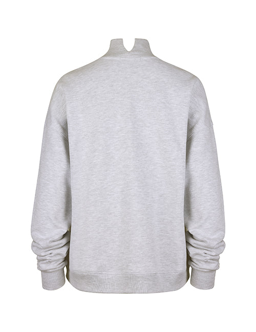 Women's '47 Brand Milwaukee Bucks Mock Neck Pullover-back