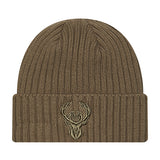 New Era Color Pack Olive Milwaukee Bucks Knit Hat-front