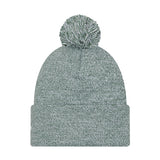 New Era Marled Green Milwaukee Bucks Pom Knit Hat-back