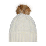 Women's New Era Faux Fur Milwaukee Bucks Pom Knit Hat-back