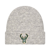Women's New Era Metallic Milwaukee Bucks Knit Hat-front
