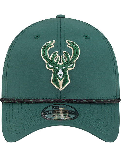 New Era 39Thirty Perform Milwaukee Bucks Flex Fit Hat-front