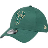 New Era Tonal Camo 39Thirty Milwaukee Bucks Flex Fit Hat-left