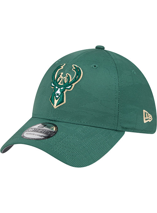 New Era Tonal Camo 39Thirty Milwaukee Bucks Flex Fit Hat-left