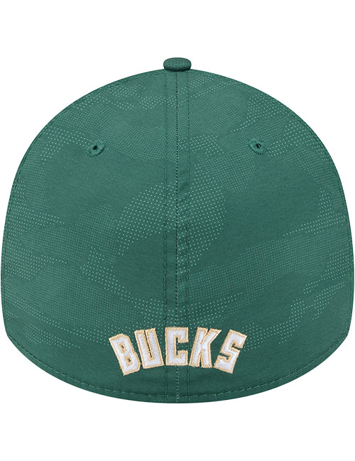 New Era Tonal Camo 39Thirty Milwaukee Bucks Flex Fit Hat-back
