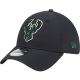 New Era Night 39Thirty Vision Milwaukee Bucks Flex Fit Hat-left