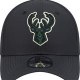 New Era Night 39Thirty Vision Milwaukee Bucks Flex Fit Hat-front