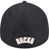 New Era Night 39Thirty Vision Milwaukee Bucks Flex Fit Hat-back