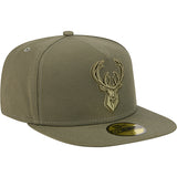New Era 59Fifty Color Pack Olive Milwaukee Bucks Fitted Hat-right
