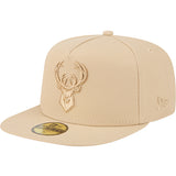New Era 59Fifty Color Pack Cream Milwaukee Bucks Fitted Hat-left
