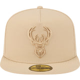 New Era 59Fifty Color Pack Cream Milwaukee Bucks Fitted Hat-front