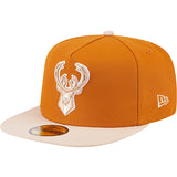 New Era Color 59Fifty Pack 2-Tone Orange Milwaukee Bucks Fitted Hat-left