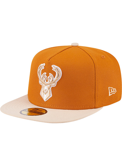 New Era Color 59Fifty Pack 2-Tone Orange Milwaukee Bucks Fitted Hat-left