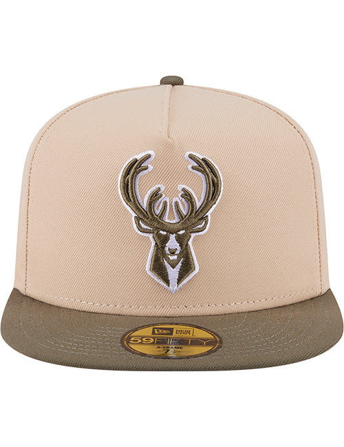 New Era 59Fifty Color Pack 2-Tone Milwaukee Bucks Fitted Hat-front