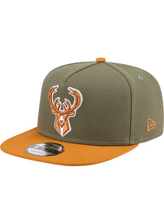 New Era 9Fifty A-Frame 2-Tone Color Pack Milwaukee Bucks Snapback Hat-left