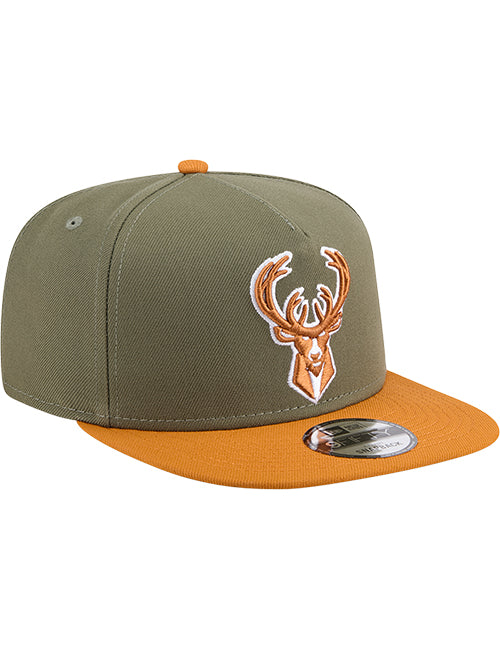 New Era 9Fifty A-Frame 2-Tone Color Pack Milwaukee Bucks Snapback Hat-right