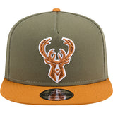 New Era 9Fifty A-Frame 2-Tone Color Pack Milwaukee Bucks Snapback Hat-front