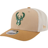 New Era 9Seventy 2-Tone Snap-Stretch Milwaukee Bucks Adjustable Trucker Hat-left